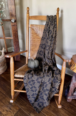 SHADOWBROOK BLACK/MUSTARD THROW